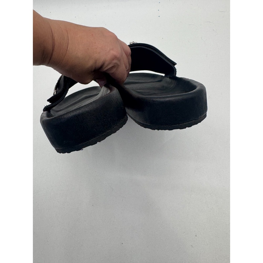 Dear Milu Gypsy Biker Interchangeable Leather Slides 40 Black Boho Australia - Picture 7 of 14